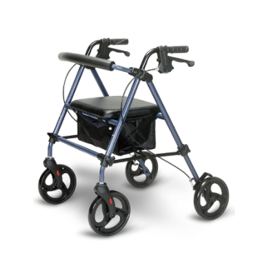 folding rollator walker with seat