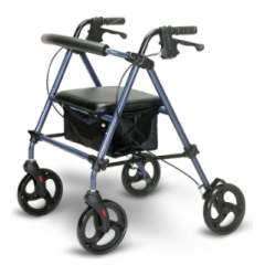 folding rollator walker with seat