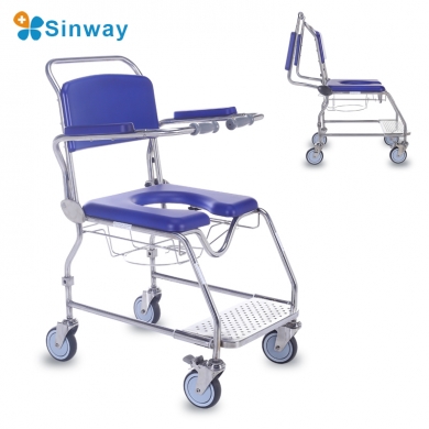shower commode with wheels