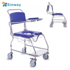 shower commode with wheels