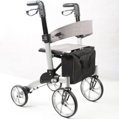 Nitro Outdoor Foldable Rollator Walker With Hidden Cable With Big Wheels
